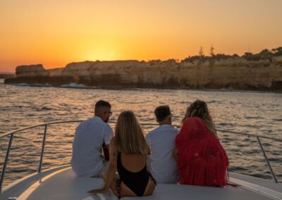 Puesta de sol en el mar Algarve | TITOTRAVEL