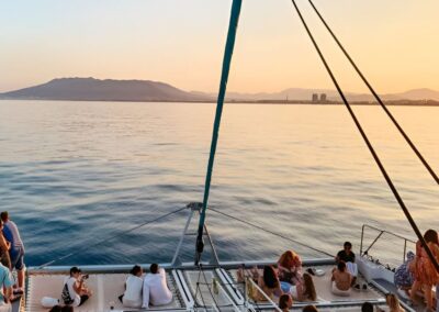 Catamaran en Malaga atardecer | TITOTRAVEL