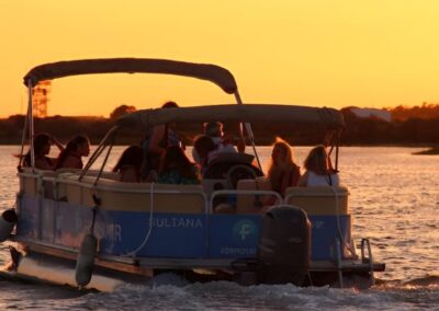 Barco al atardecer Ria Formosa en Faro | TITOTRAVEL