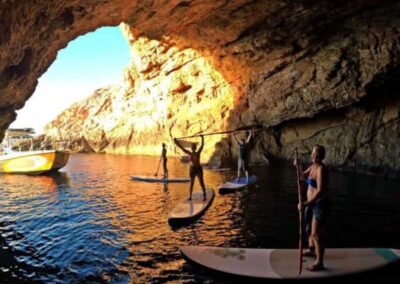 Aventura grupal paddle surf Ibiza | TITOTRAVEL