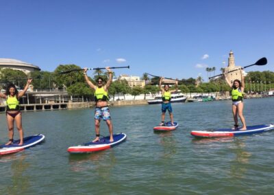 Excursión diurna Standup Paddleboarding Sevilla | TITOTRAVEL | Paseo tabla paddle surf Sevilla