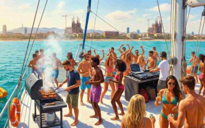 Fiesta en catamarán Barcelona