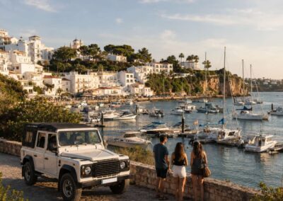 Jeep Algarve en Ferragudo desde Portimão con vistas al río Arade y pueblo costero con TiToTravel